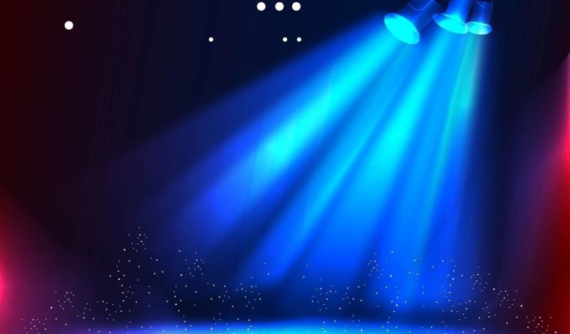 Свет прожекторов на сцене