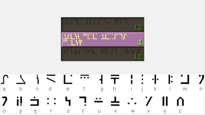 Майнкрафт язык зачарования