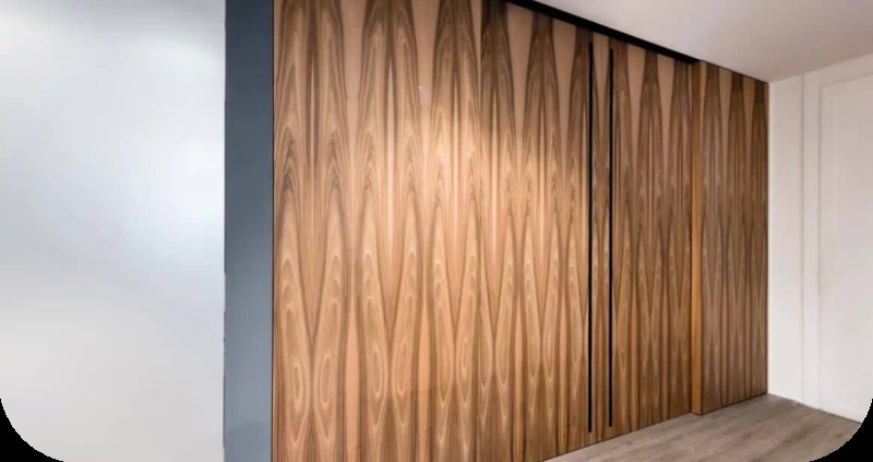 Шпонированные панели Wallhof Wood "тик"