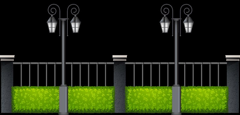 Решетка ограждения металлическая: ОС-т15-00 высотой 0,5 м