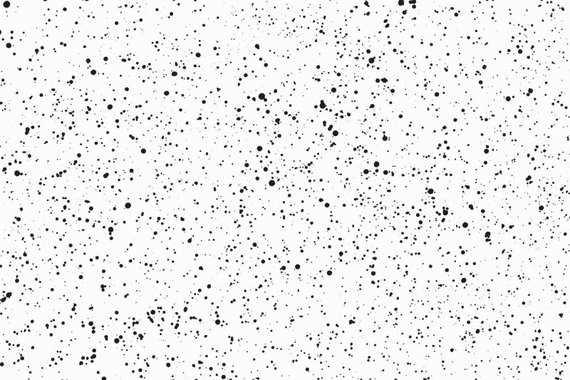 Хаотичные точки на белом фоне