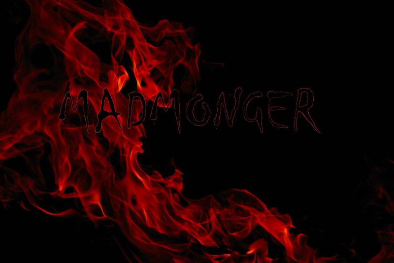 Красный дым на черном фоне