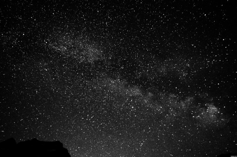 Звездное небо черное
