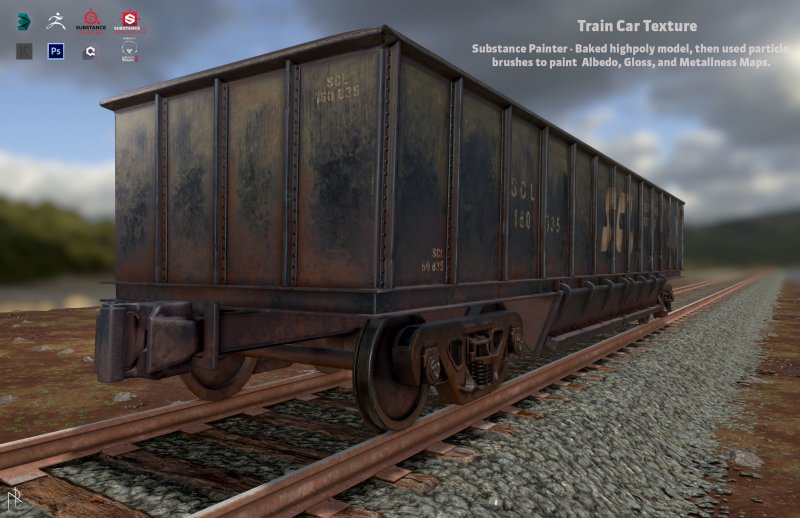 Грузовой вагон текстура