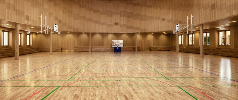 Паркет для баскетбольного зала