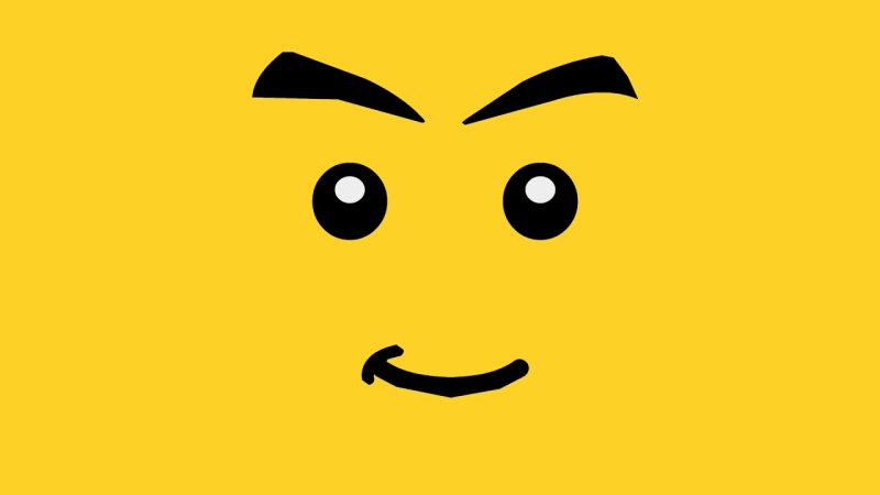 Лицо лего человечка