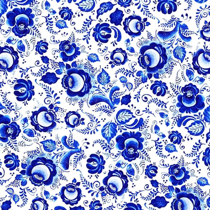 Орнаментальная стилистика Гжель