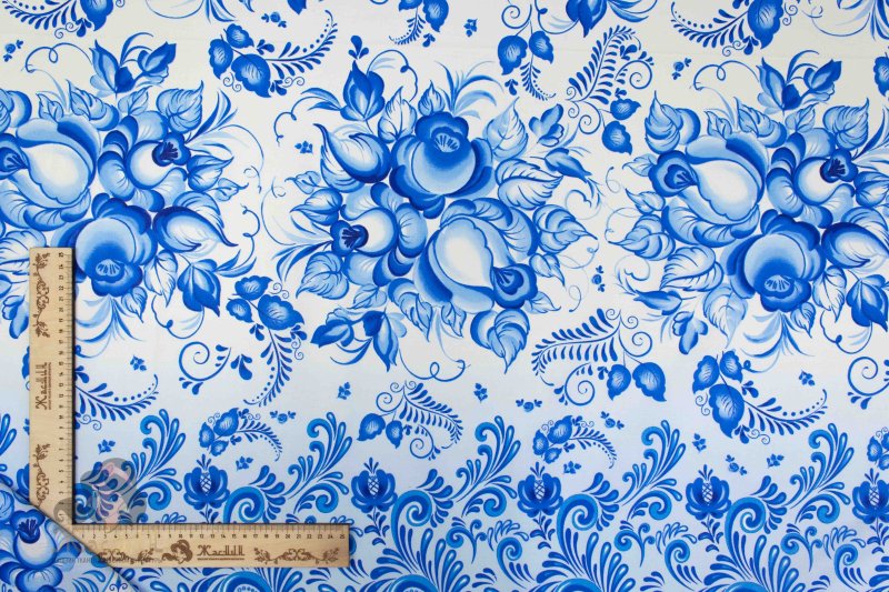 Ткань Малышев гжель6343-1