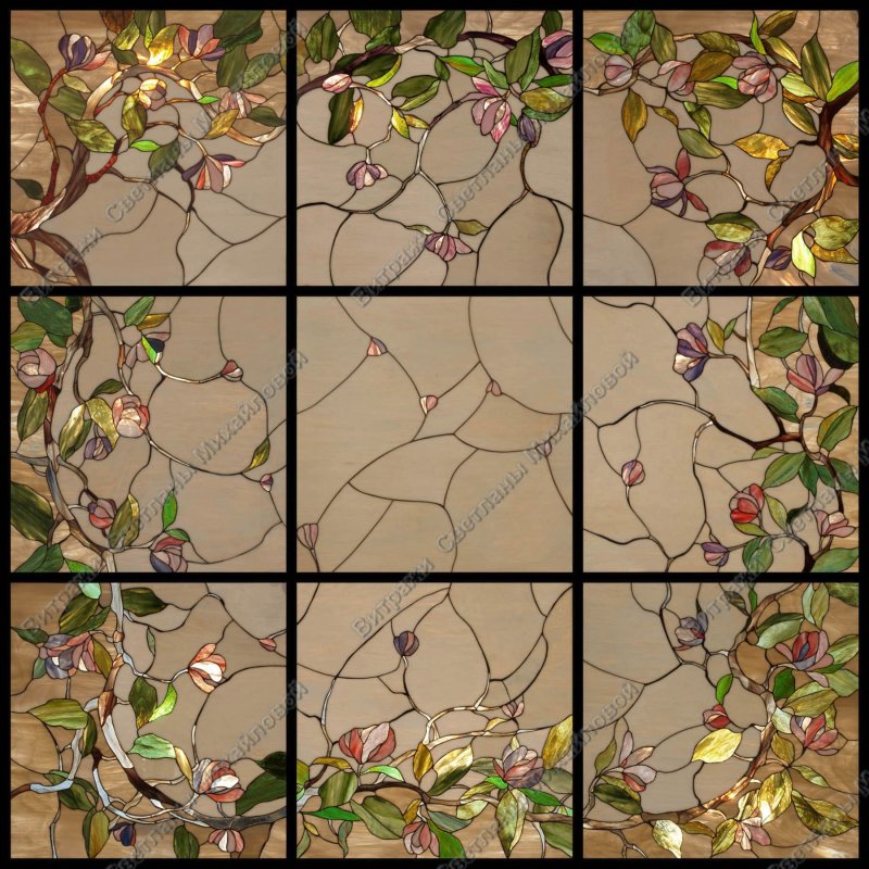 Витражи на стекле