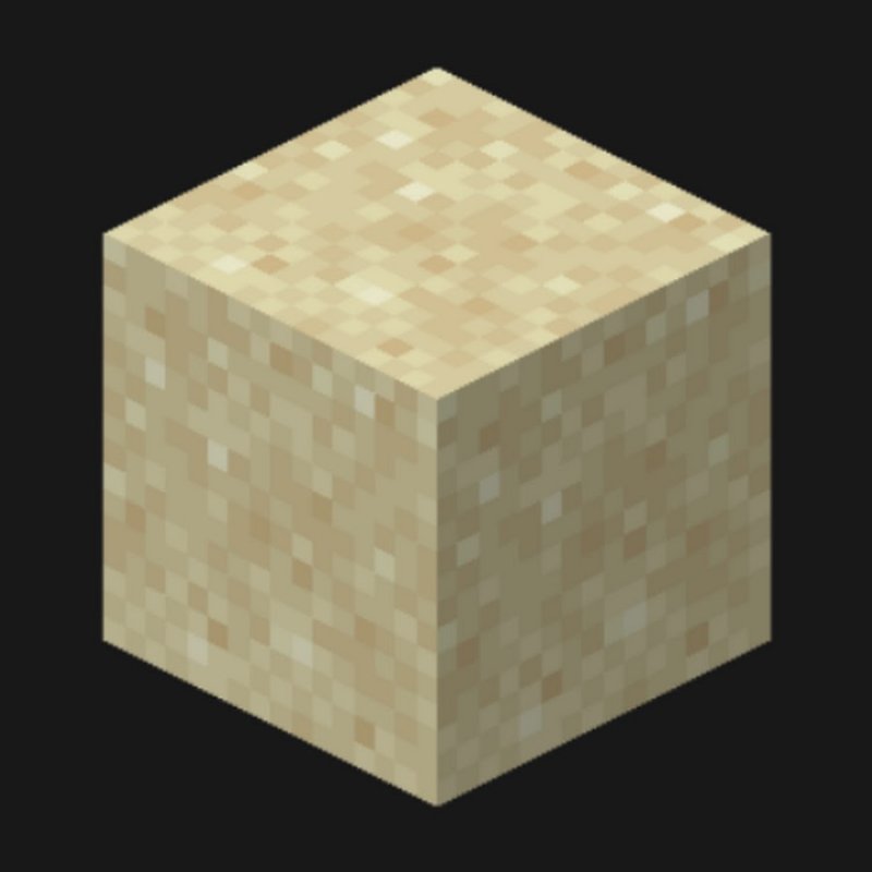 Блок песка из МАЙНКРАФТА
