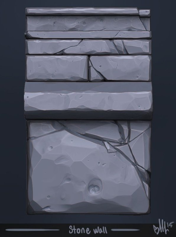 Каменная стена референс
