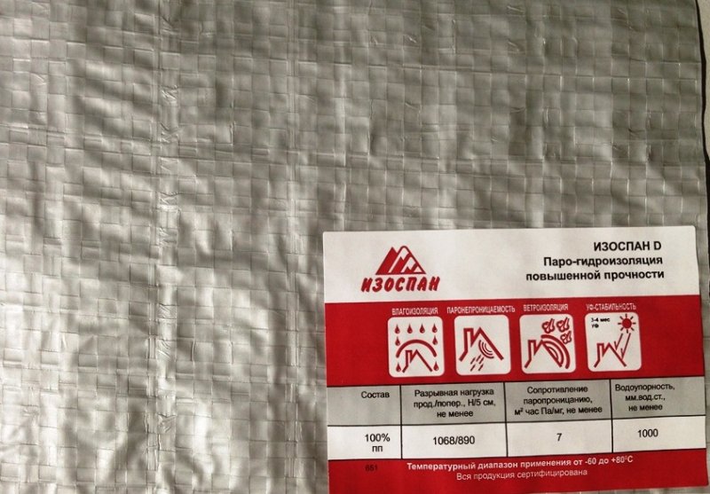 Изоспан d паро-гидроизоляция