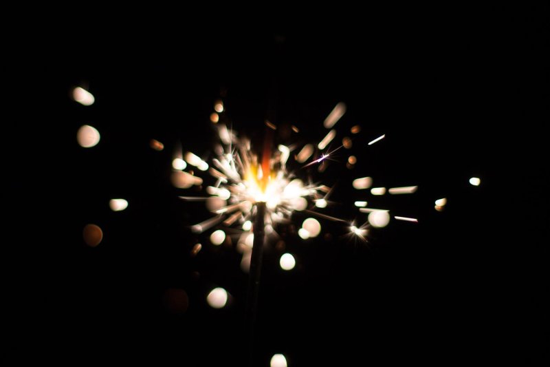 Бенгальские огни боке