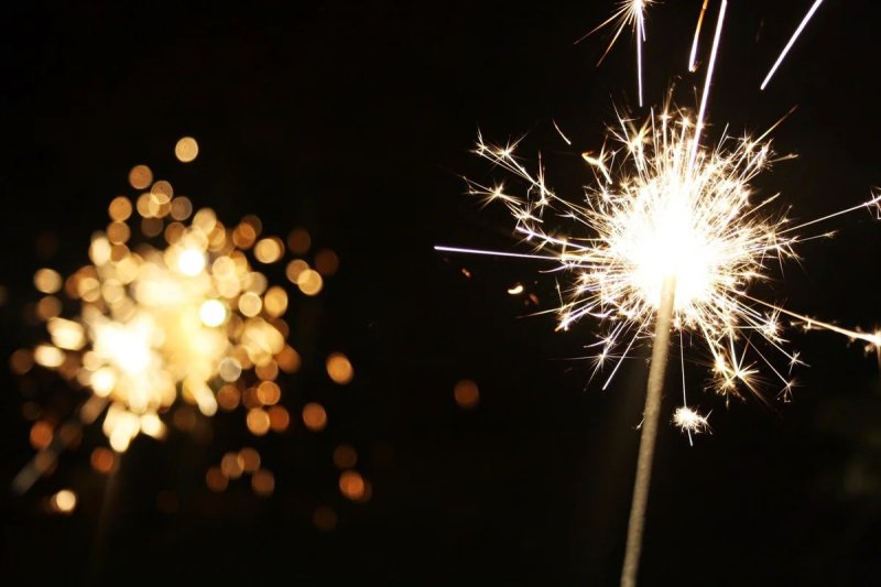 Бенгальские огни боке