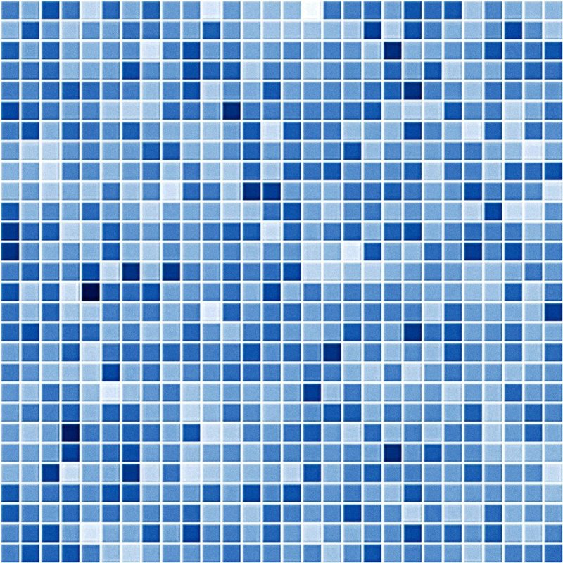 Мозаика голубая