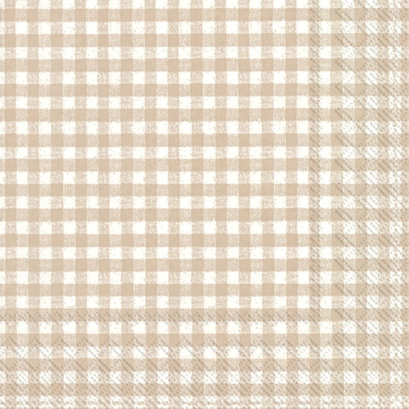 Ткань бежевая клетка