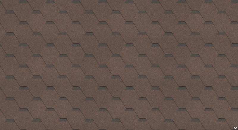 Шинглас кадриль Соната коричневый