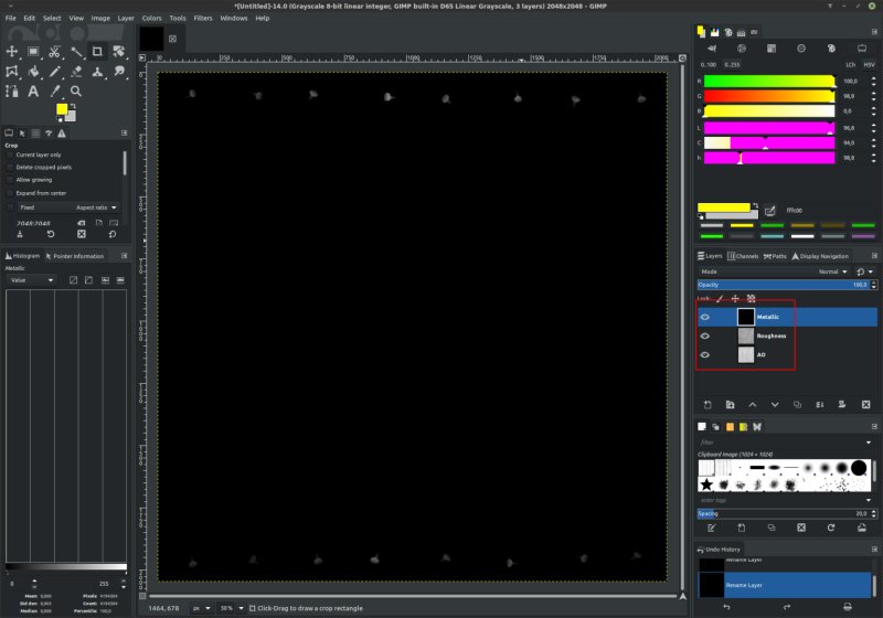Как создать текстуру в gimp