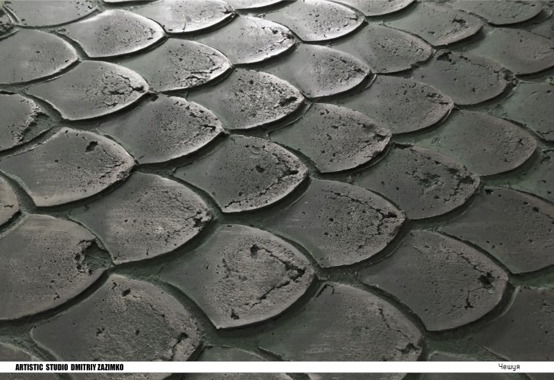 Декоративная штукатурка чешуя