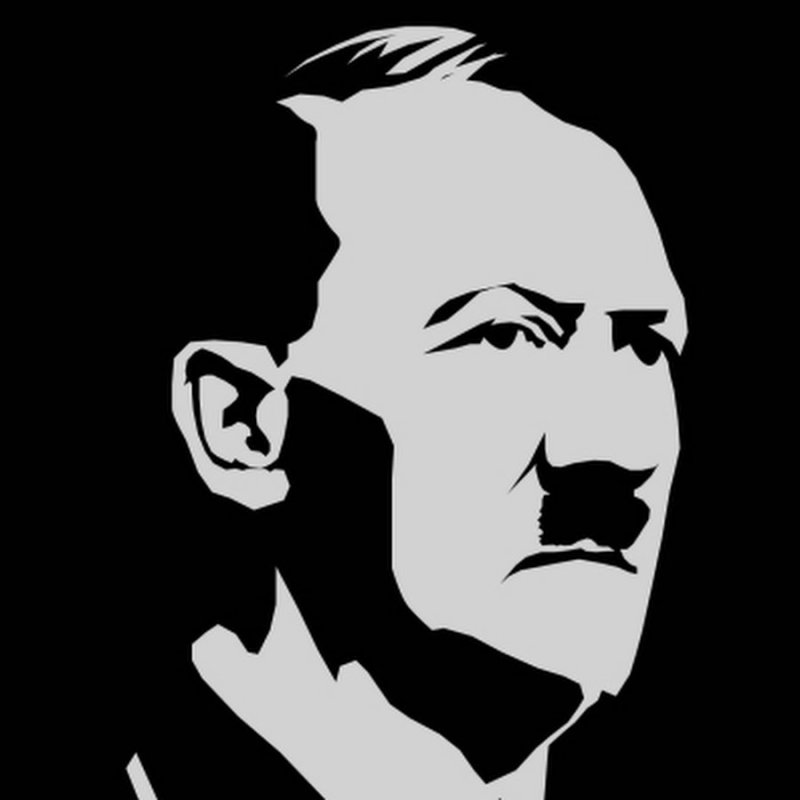 Адольф Гитлер чб