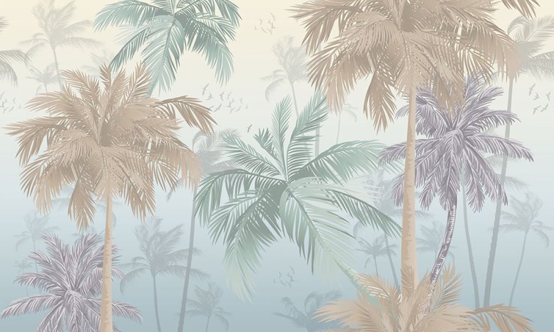 Фреска папоротник Affresco