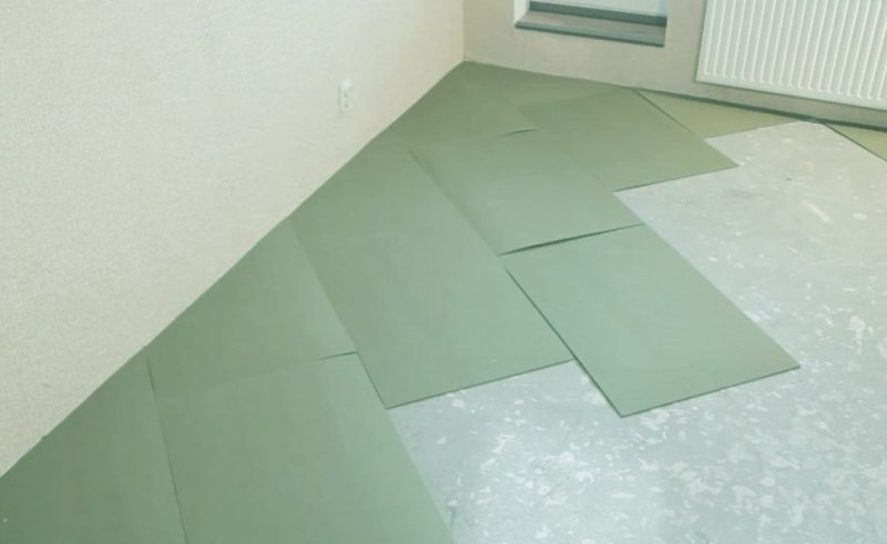 Хвойная подложка под линолеум на бетонный пол