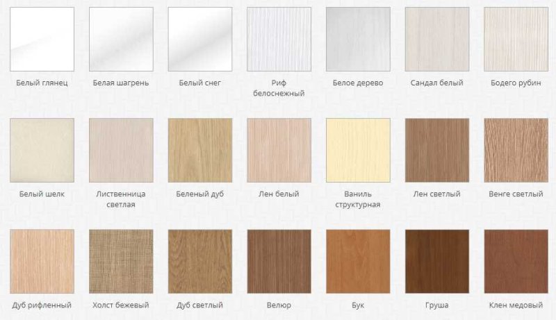 Сандал светлый ЛДСП цвет