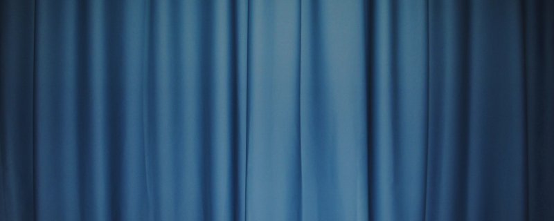 Ткань для штор синяя