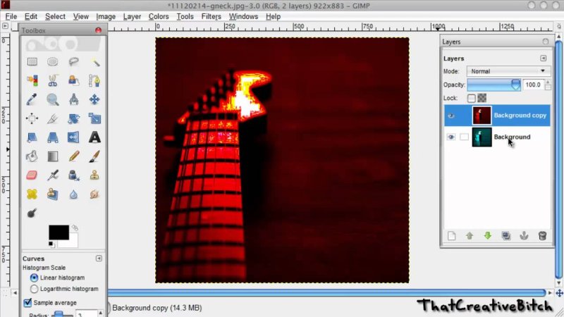 Огненный текст gimp