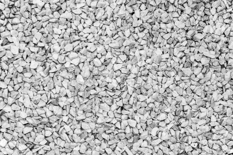 Мелкий белый щебень