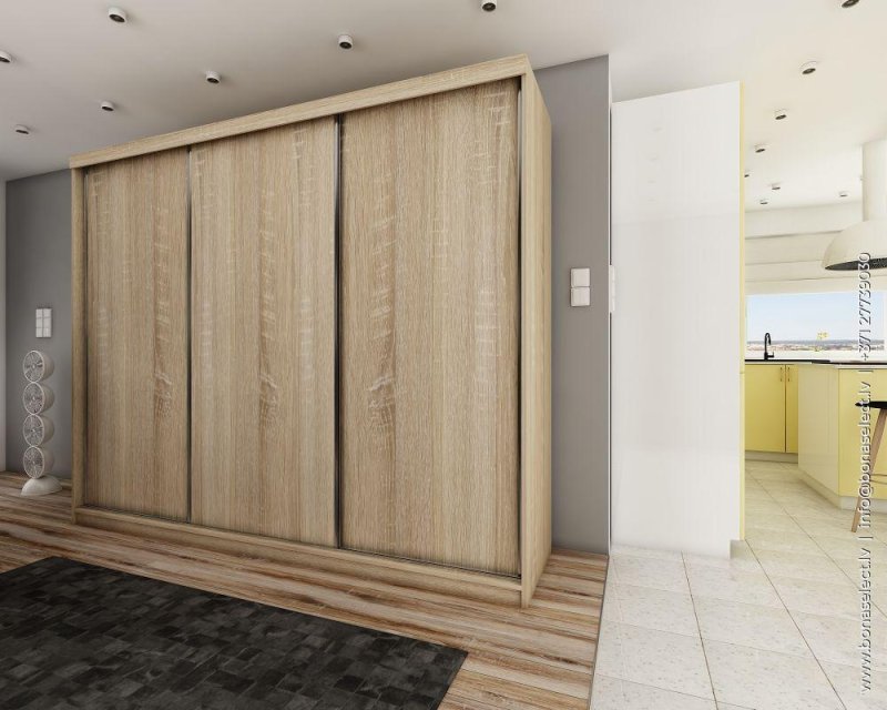 Шкаф купе дуб сонома 4 двери