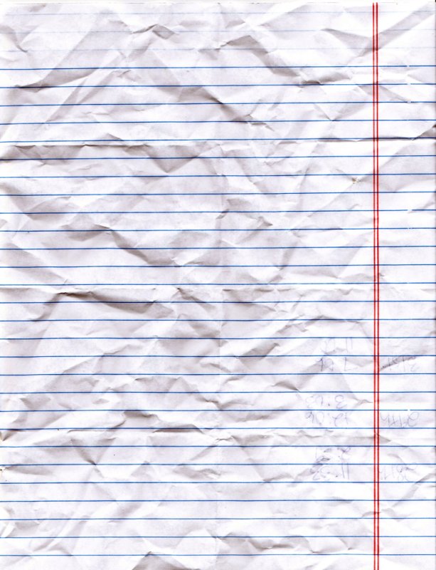 Лист бумаги в линию