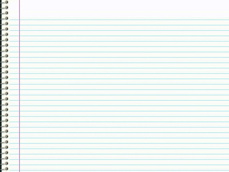 Лист тетради в линейку