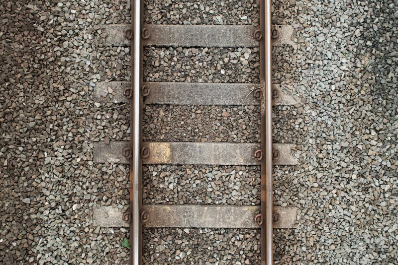 Рельсы вид сверху