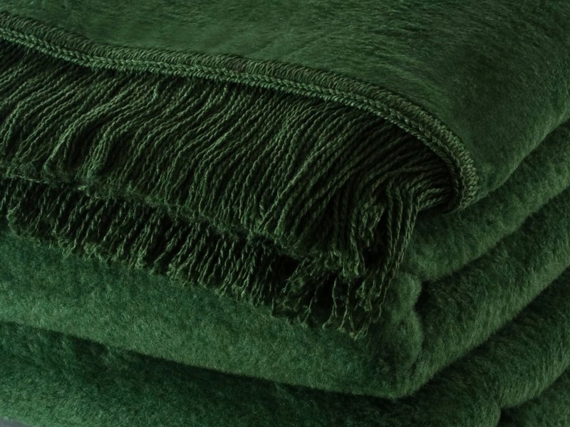 Плед зеленый