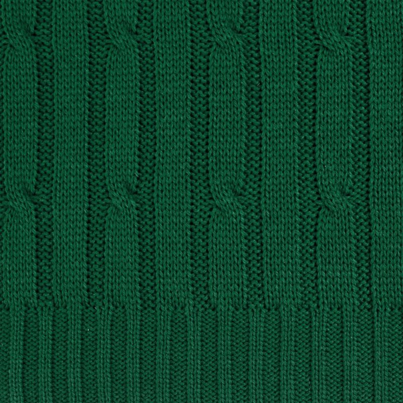 Плед темно зеленый