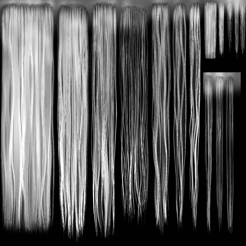 Текстура волос