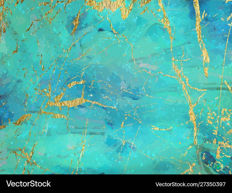 Бирюза с золотом