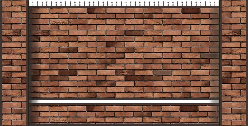 Профнастил кирпич МЕТАЛЛПРОФИЛЬ