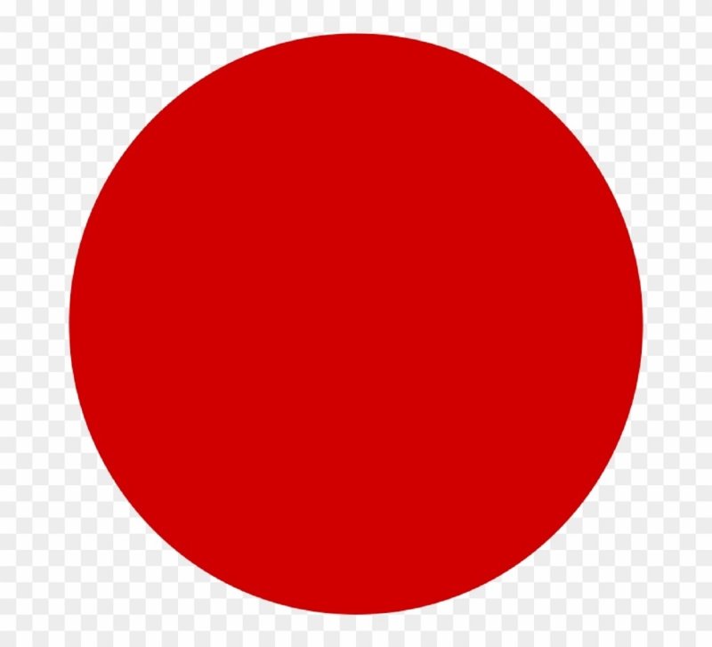 Красный кружок на прозрачном фоне
