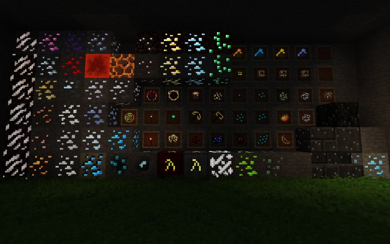 Текстур пак на светящиеся руды