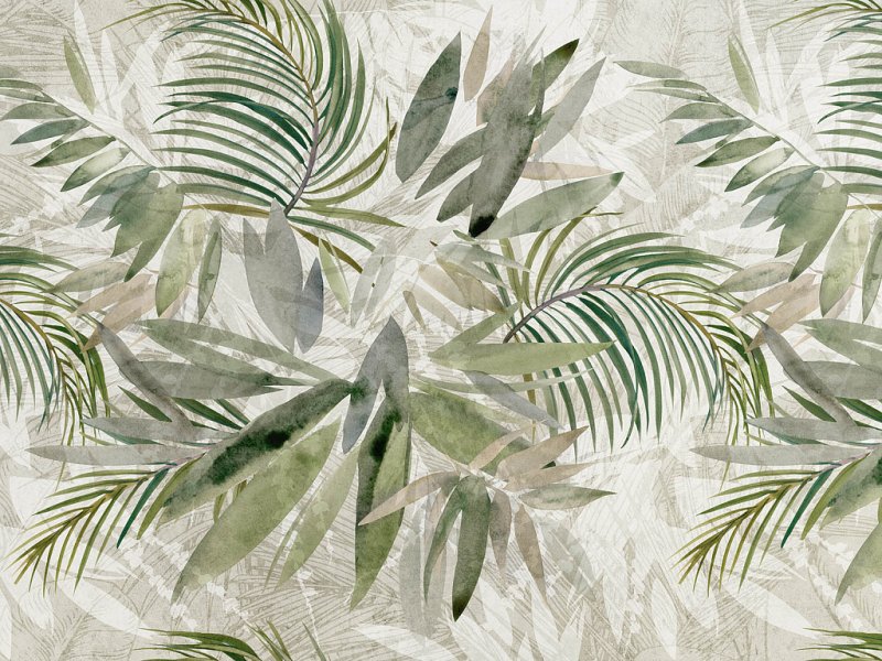 Аффреско пальмовые листья