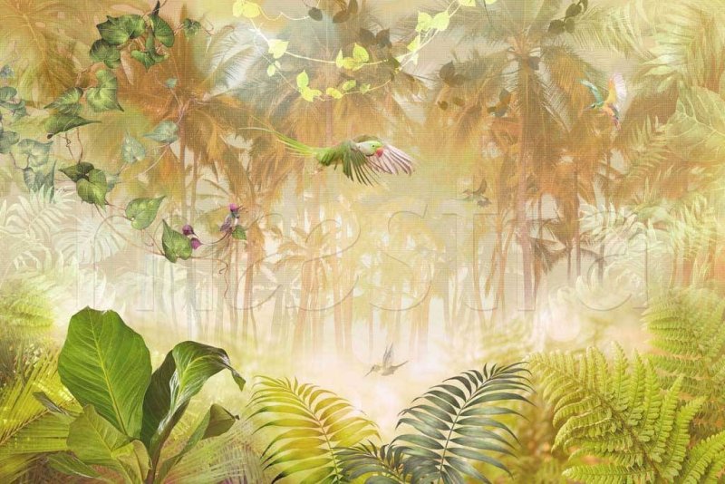 Аффреско пальмовые листья