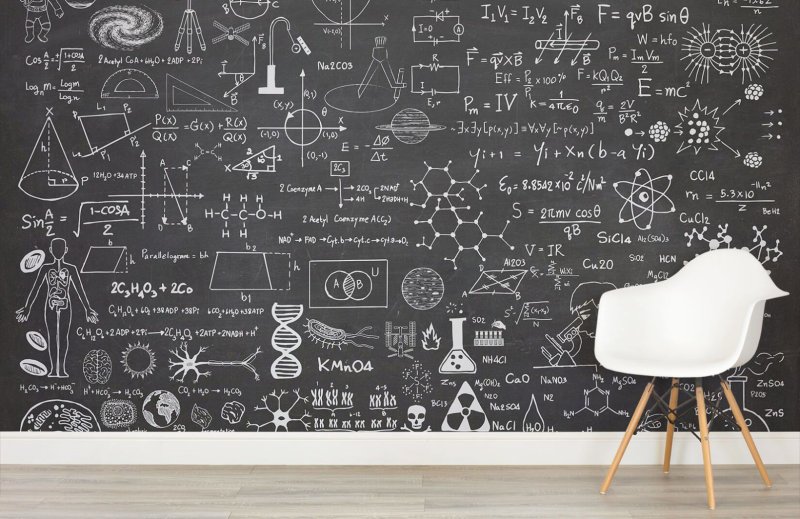 Школьная доска на стене