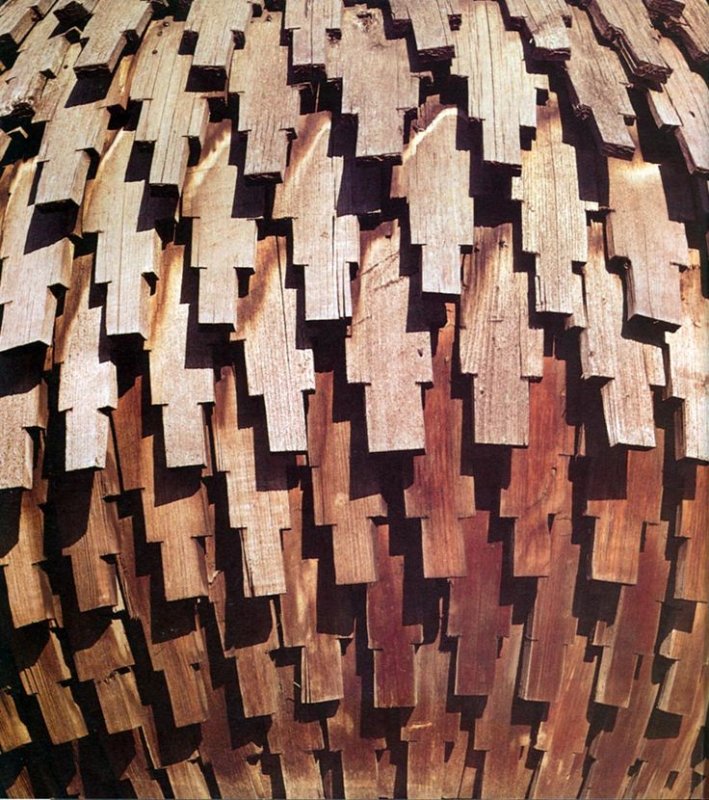 Гонтовая кровля лемех