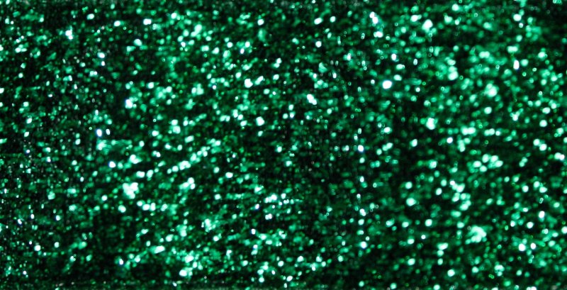 Зелёные блёстки