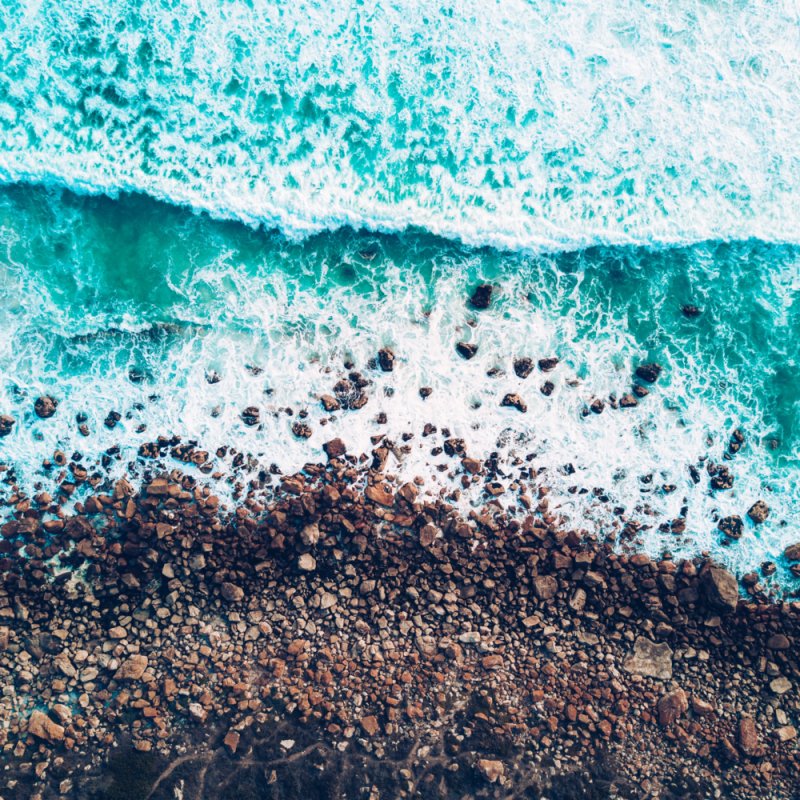 Волны вид сверху