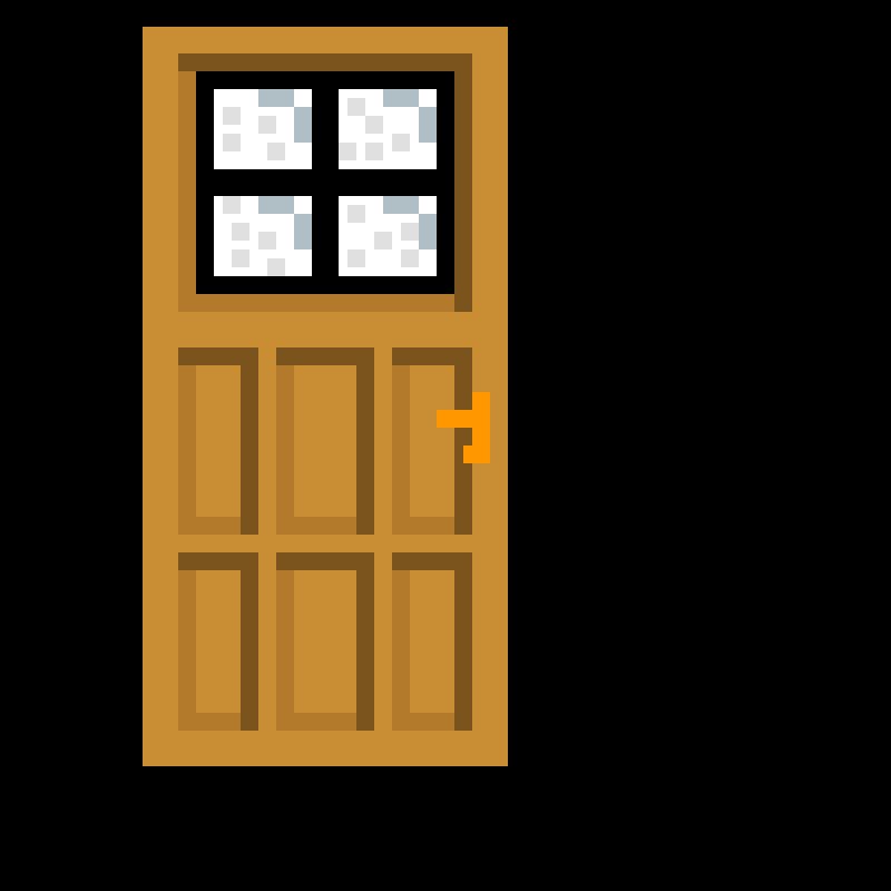 Пиксельная дверь