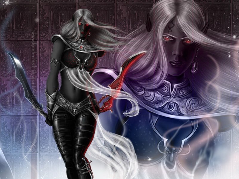 Королева НУАЛИЯ тёмный Эльф