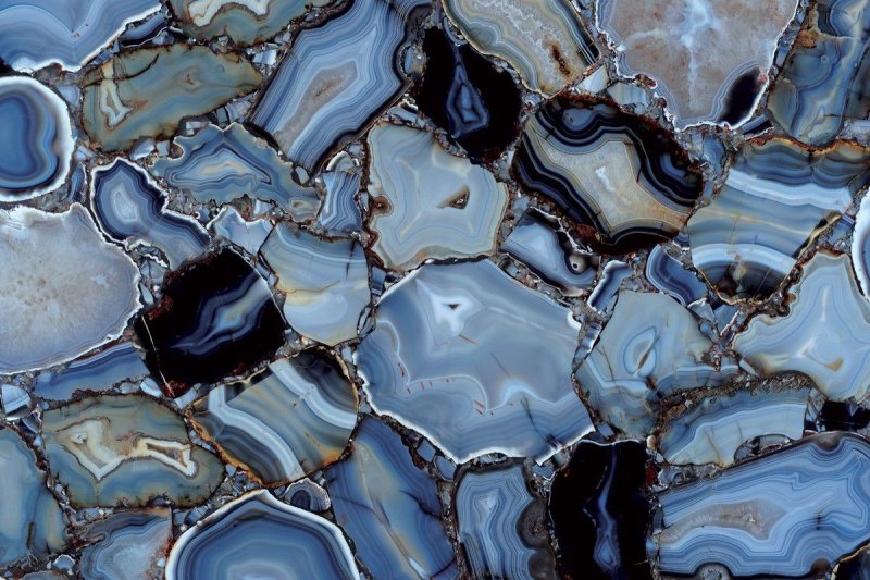 Синий агат Оникс слэб